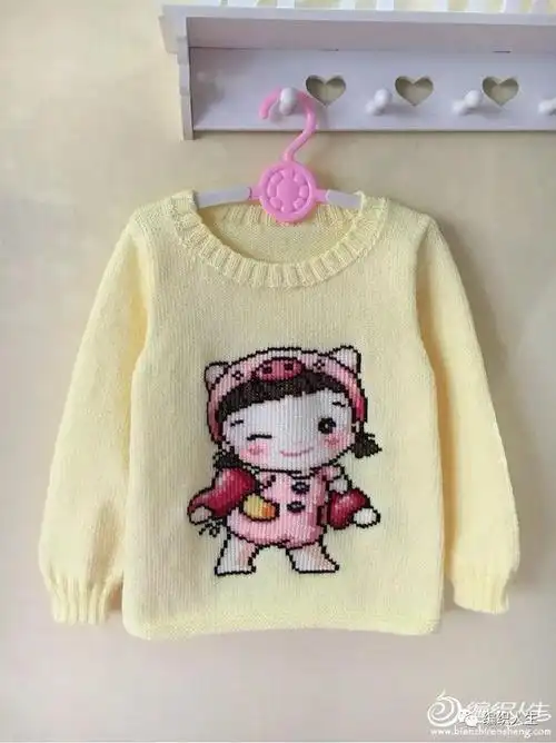 你们要的棒针毛衣绣十二生肖图案来咯,赶紧给宝宝织起来!附编织要点