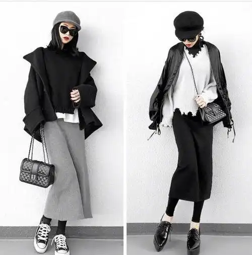 18款经典黑白灰服饰搭配参考