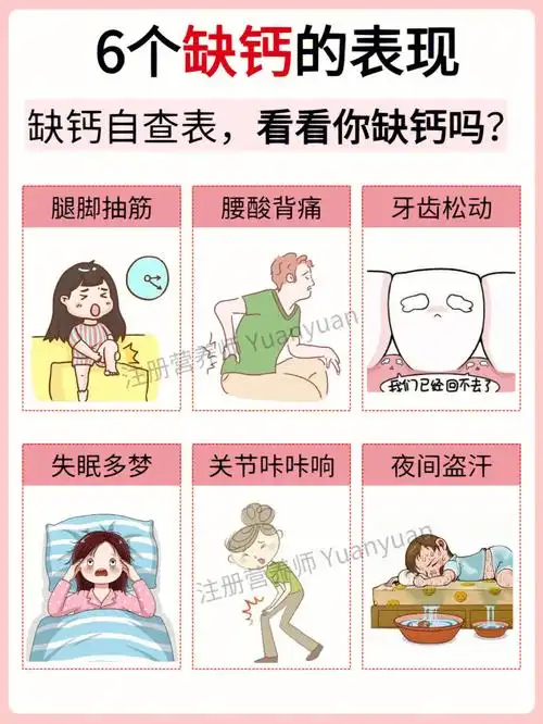 6个缺钙表现你中招了吗科学补钙