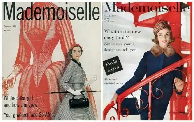 上世纪的时尚杂志封面,复古的优雅