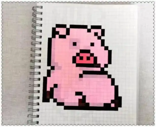 像素简笔画可爱