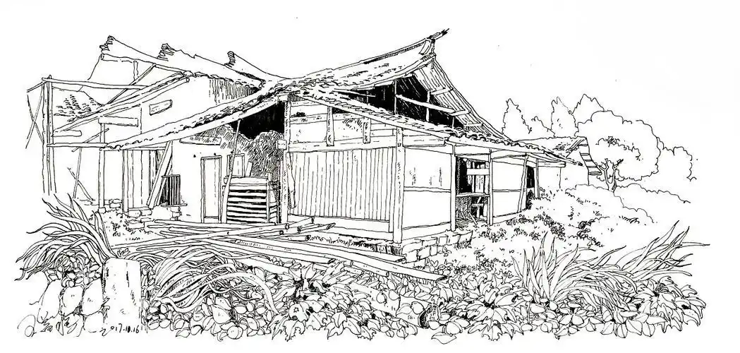 老房子的简笔画 老房子的简笔画图片大全