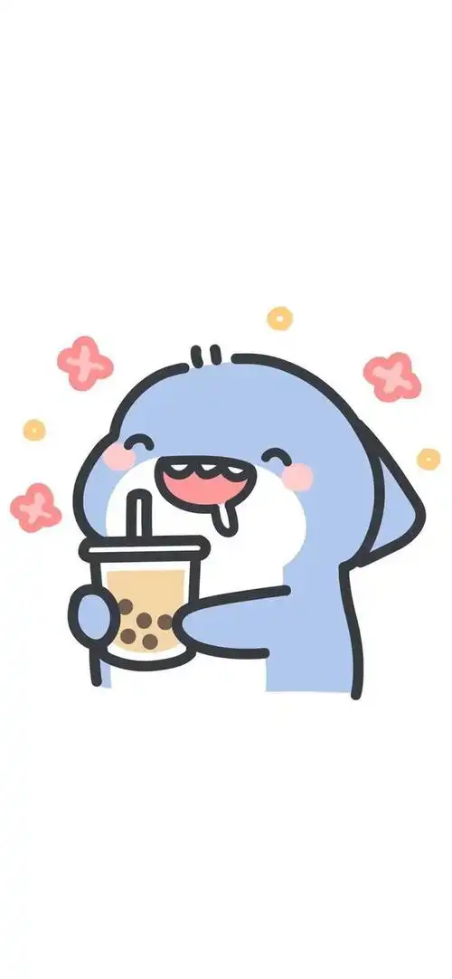 壁纸|可爱小鲨鱼,白色主题_网易订阅