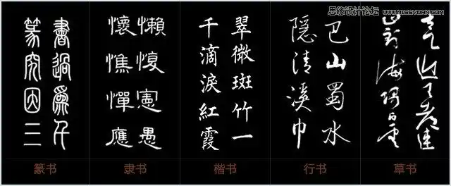 书法字体在设计中的应用及信息可视化研究