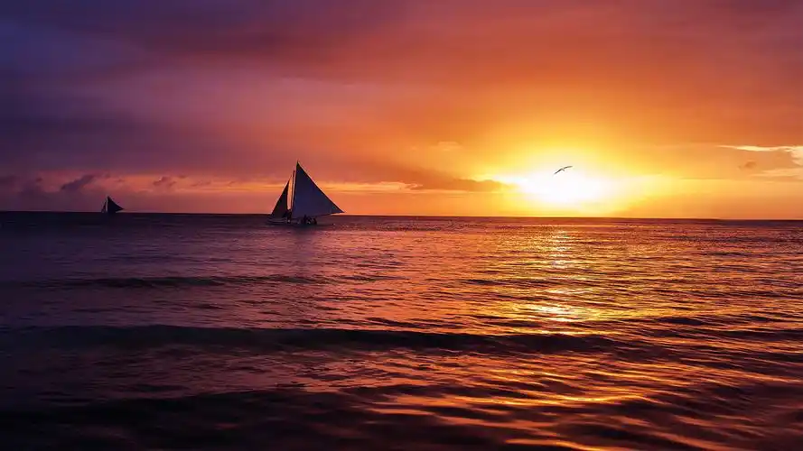 唯美的海边风景图片桌面壁纸高清大图预览1920x1080_风景壁纸下载_美