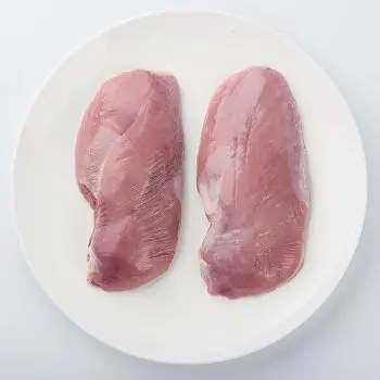 六和 带皮鸭胸 1000g/袋 烧烤食材西餐食材健身食材