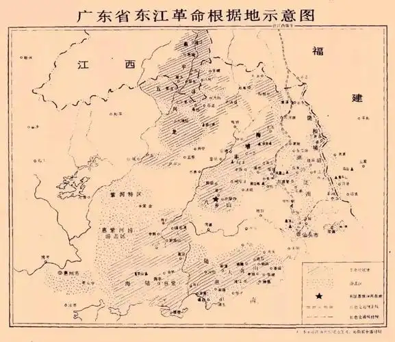 革命根据地示意图.(图片来源:紫金发布)