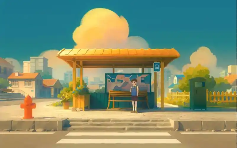 《寻找天堂》漫画场景绘制过程·站台