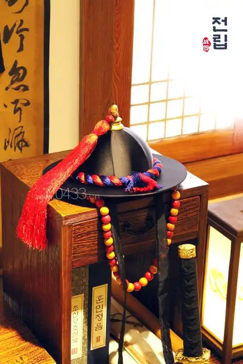 朝鲜古代军帽成人古装影视舞台演出演出服服装帽子