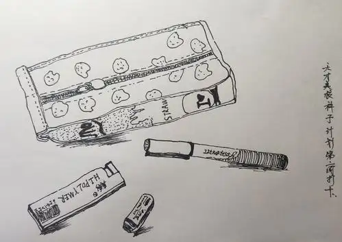 2,选择1个笔袋(铅笔盒),3-4支不同的笔,尺子等自己喜欢的文具.