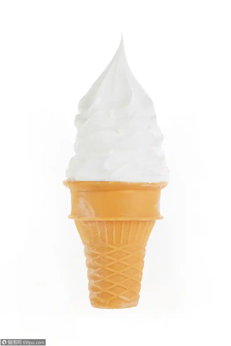 原味冰淇淋奶油甜筒夏日冰爽