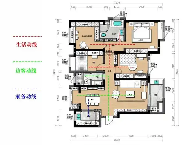 家居动线布局好每天多睡半小时
