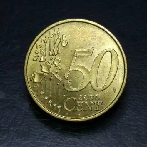 德国50欧分一枚保真假一赔十多拍合邮满30