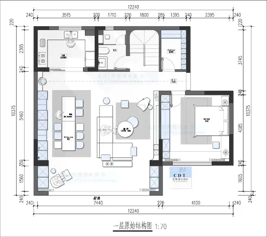220平米复式楼的常规思路.#设计师 #户型优化 #户型改造 - 抖音