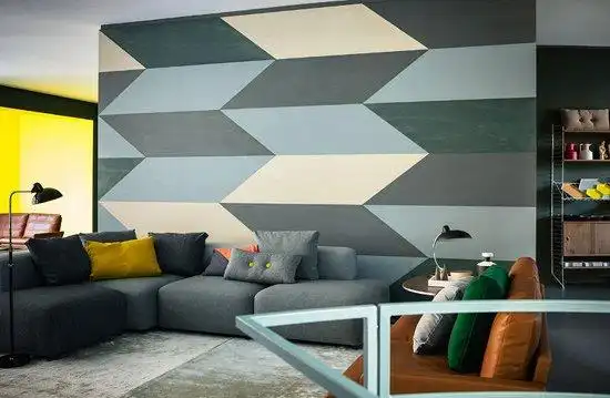 九款现代简约背景墙装修效果图几何图形搭出创意
