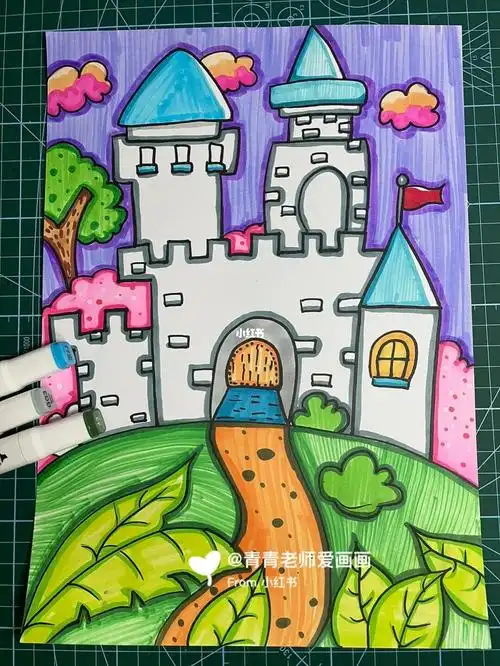 寻找小红书绘画大神  #城堡  #梦想  #绘画临摹  #临摹  #绘