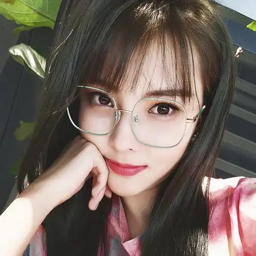 纯钛眼镜架女大框超轻韩版大脸圆方形清新学生素颜瘦脸眼镜女近视