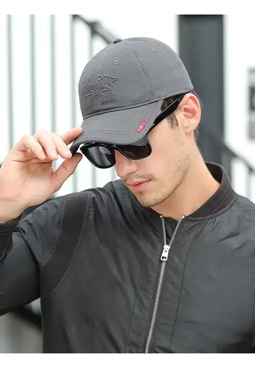 nztk 帽子男鸭嘴帽潮款男士冬季棒球帽时尚户外纯棉鸭舌帽 my163 黑色