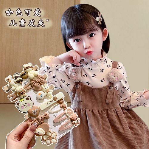 儿童发夹女童侧边刘海夹子可爱宝宝头饰边夹夏季小女孩发饰发卡子