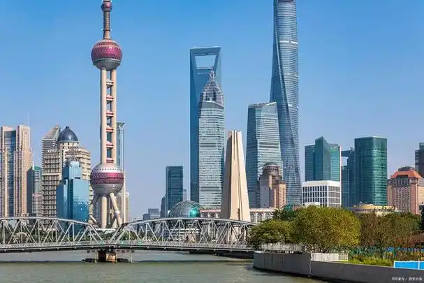 上海著名建筑物-东风明珠塔