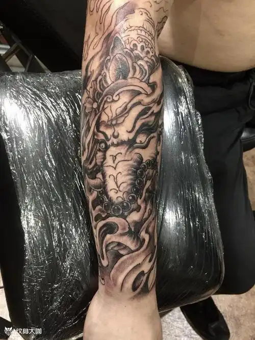 象神般若花臂未完