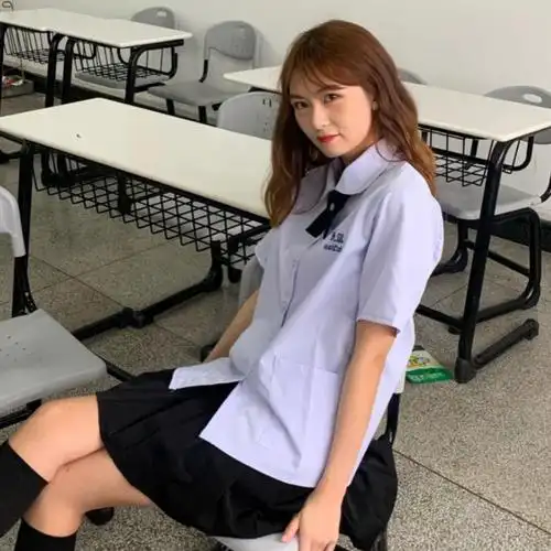 jk制服夏季套装禁忌少女娜诺校服夏季学院风jk制服短袖衬衫百褶裙套装