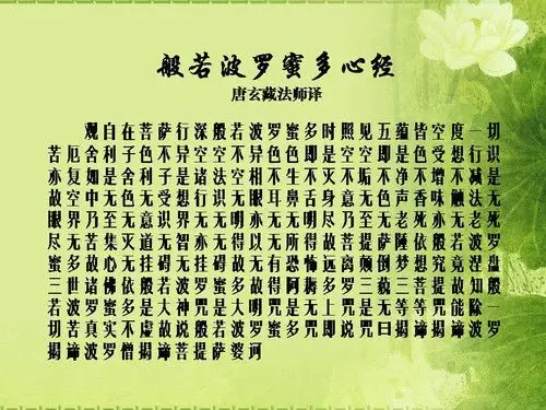 自作《心经》图片