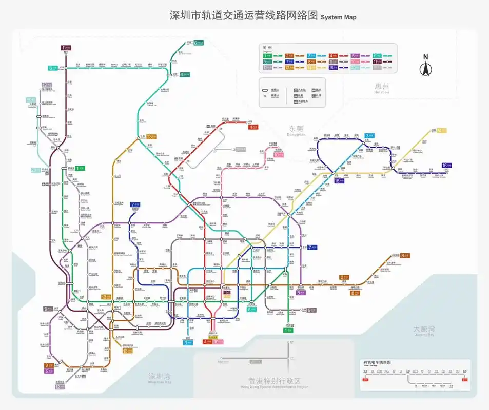 深圳地铁线路图 最新版深圳地铁
