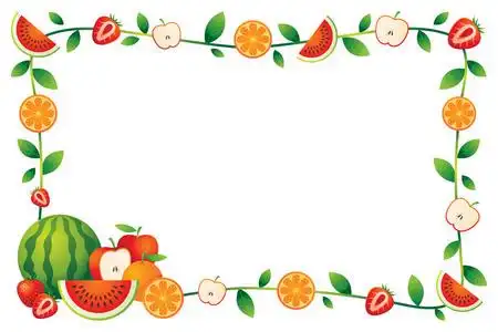 水果边框图片-水果边框素材-水果边框插画-摄图新视界