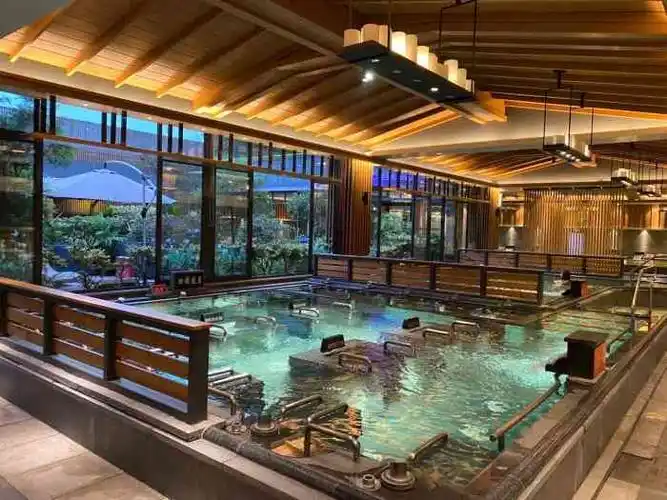 何日君温泉酒店(净居寺店)-"93服务:我们进来的时候就有工作人员帮.