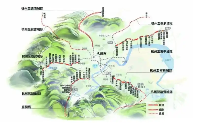 杭海城际都通车几个月了,桐乡建设杭桐城际的进度.