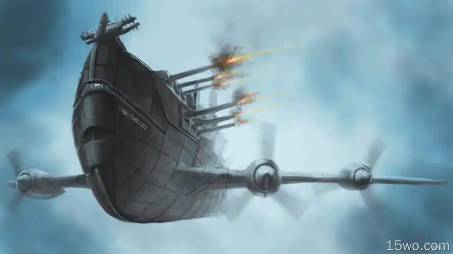 科幻 蒸汽朋克 战争 潜艇 高清壁纸