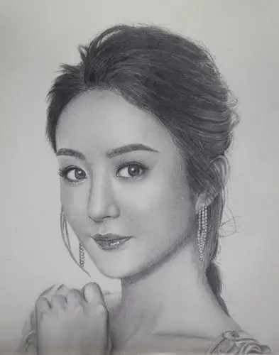 写实素描赵丽颖