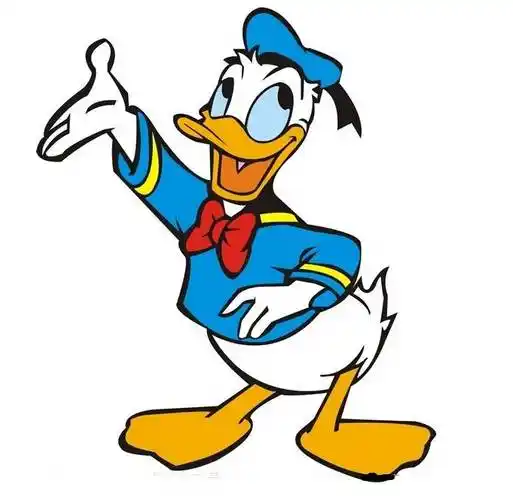 唐老鸭简笔画 唐老鸭简笔画彩色 - 水彩迷