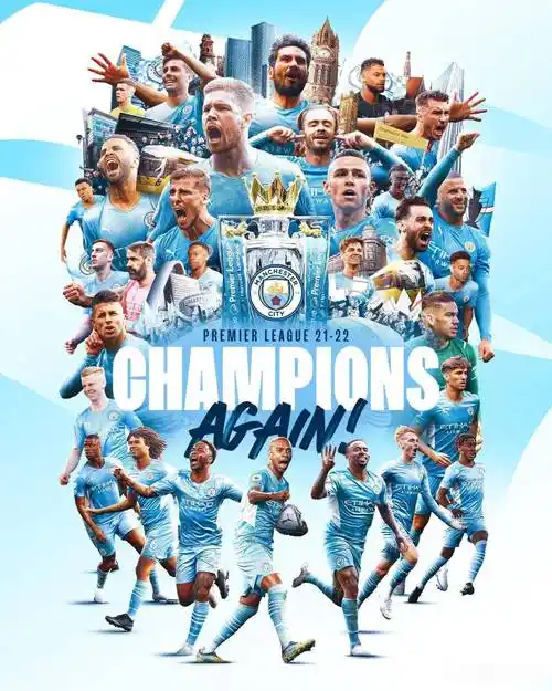 英超大结局:曼城3-2惊险逆转以1分优势夺冠!