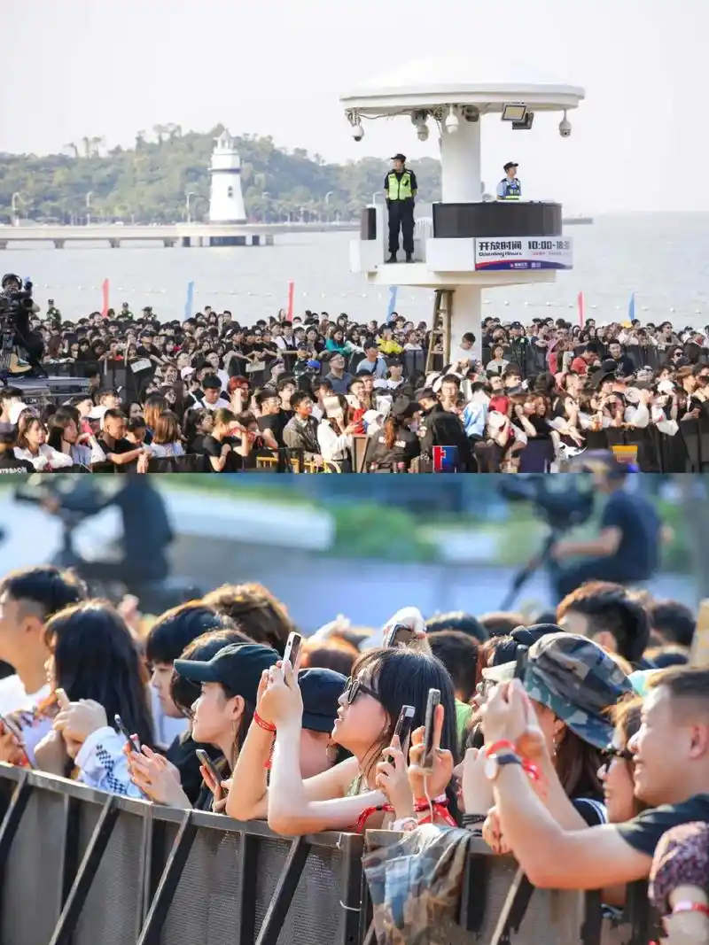 珠海沙滩音乐节90回归啦6015 吹着海风,看着海景9015听着