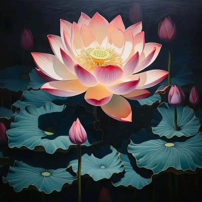 莲花头像,愿我如莲,此生得安然 心中若有美,处处莲花开