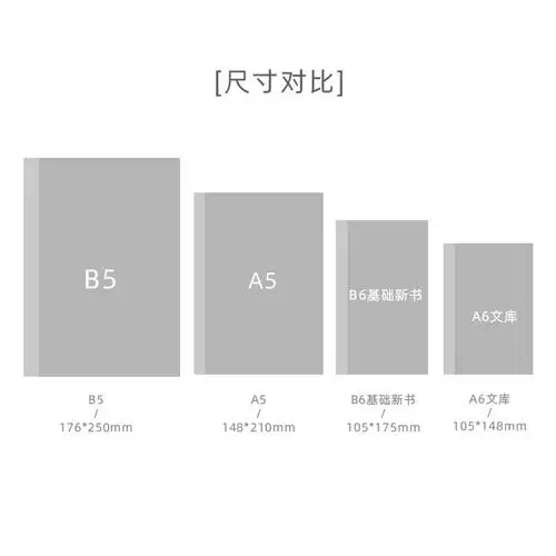 仓末b5帐本a5a6b6空白网格日记本笔记本文具便携笔记本