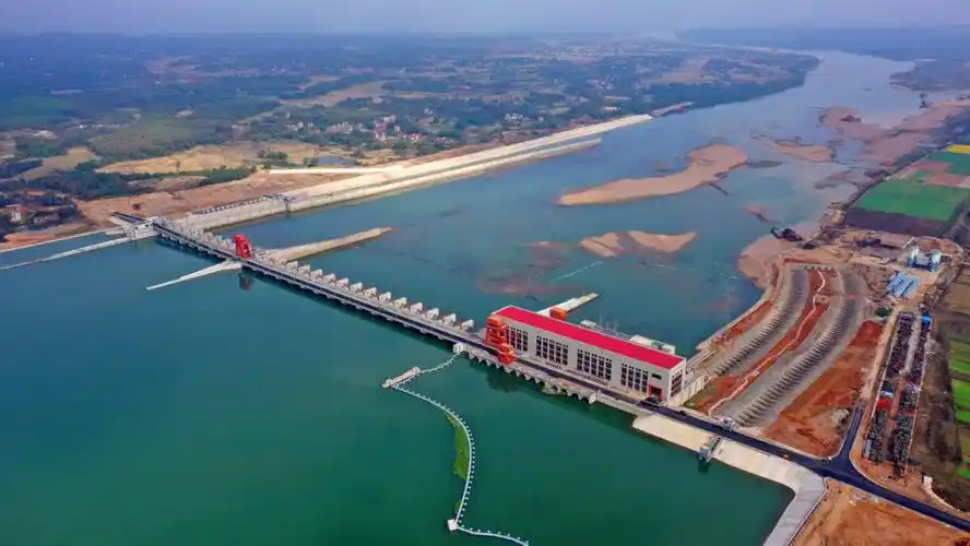 江西赣江井冈山航电枢纽全部机组并网发电