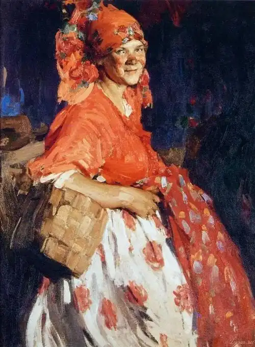 俄罗斯现实主义画家女性人物油画阿尔希波夫绘画作品欣赏