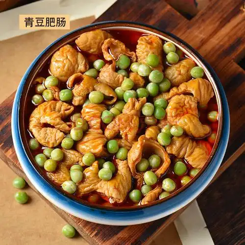 江油红烧肥肠四川特产即食小零食卤煮肥方便菜料理包下饭菜 青豆肥肠