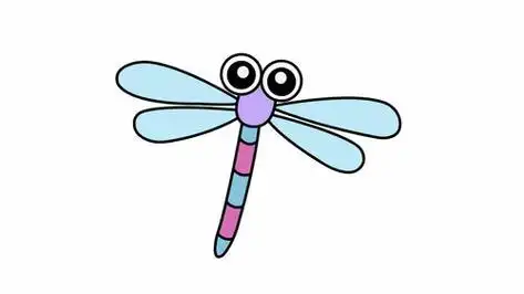 bilibili如何画蜻蜓简笔画图片 昆虫简笔画 小手画堂蜻蜓简笔画的翅膀