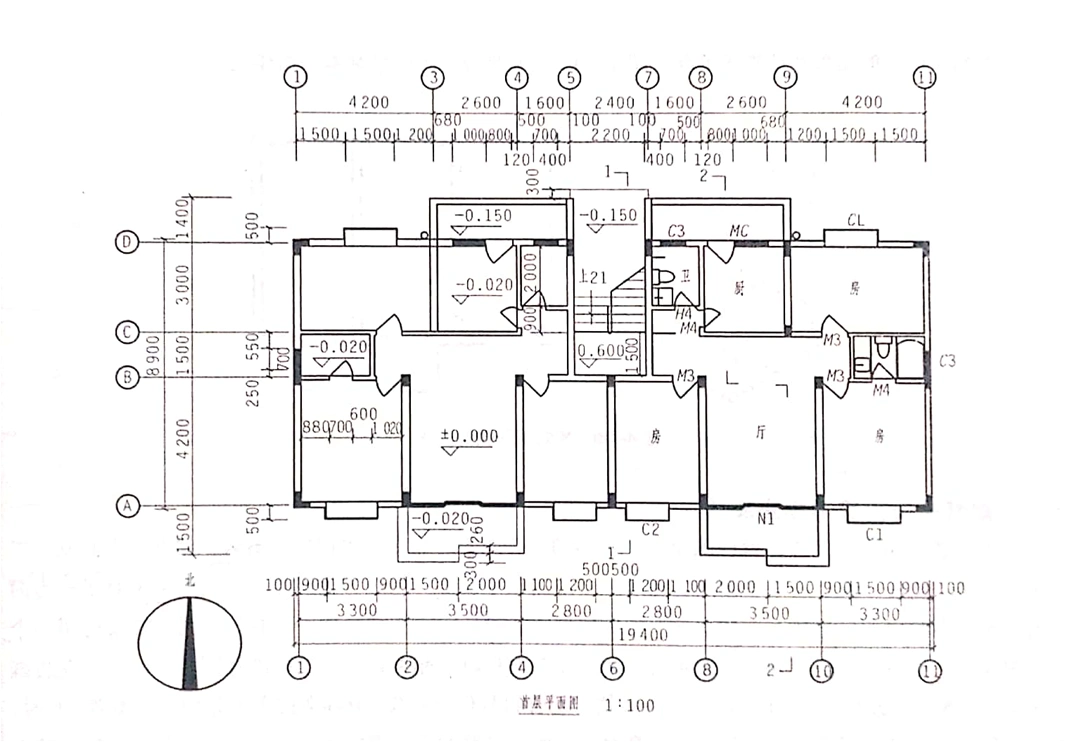 建筑总平面图,建筑平面图