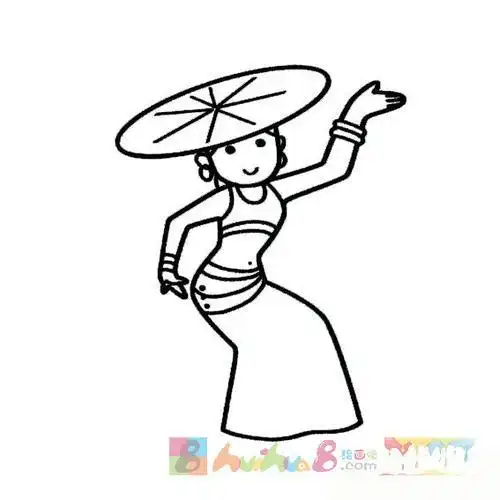 少数民族舞蹈简笔画集