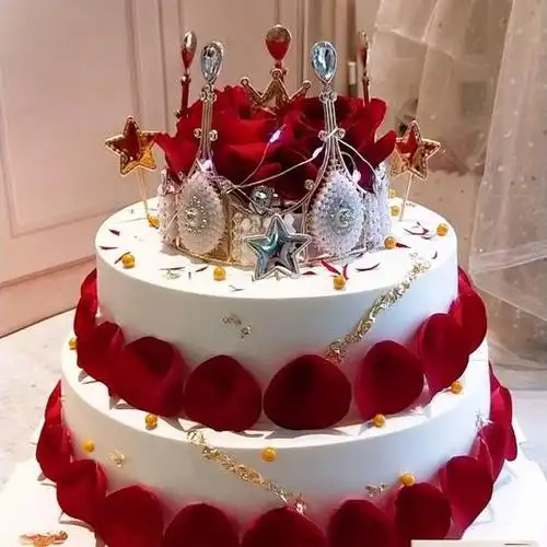 皇冠女王(双层) - 皇室佳礼蛋糕