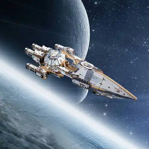 【正版授权】首款三体木质战舰3d立体模型众筹开启!