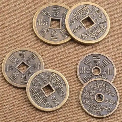 饰品配件山鬼钱币山鬼花钱摆件古玩复古工艺品雷霆八卦牌铜钱挂件