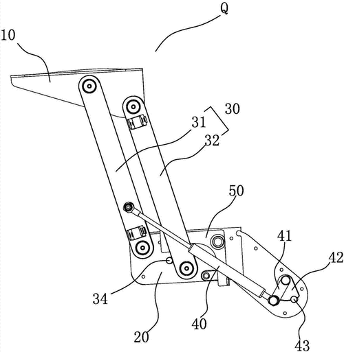 一种助力式折叠支撑机构及其家具的制作方法