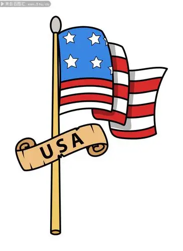 美国国旗矢量图