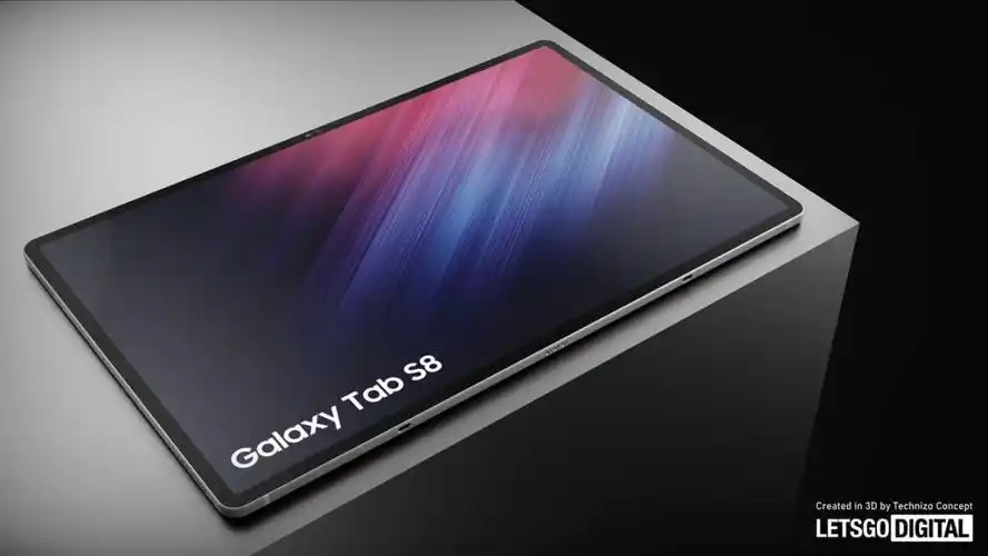 三星galaxy tab s8平板曝光,搭载沟通骁龙8 gen 1处理器!